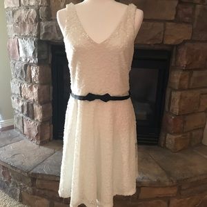 White sequin dresss